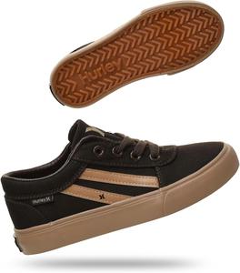 Кеды Hurley Boardy Kids с шнуровкой - низкие кроссовки для скейтборда для детей, спортивная обувь для мальчиков и девочек, коричневый