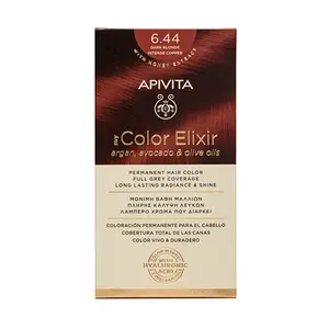 Перманентное окрашивание My Color Elixir Apivita, цвет dark blonde intens copper