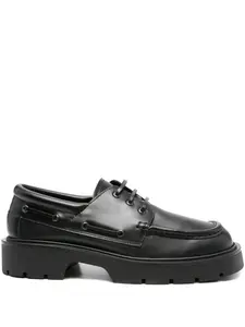 Туфли дерби на платформе со шнуровкой SANDRO, черный