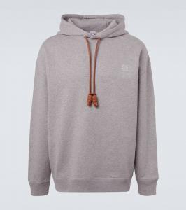 Хлопковый худи Anagram Loewe, Grey Melange