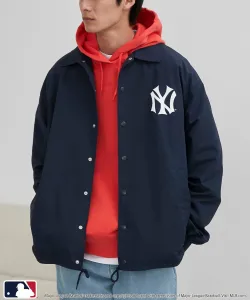 Эксклюзивная куртка-бомбер MLB с принтом ханафуда на спине Coen, цвет Navy