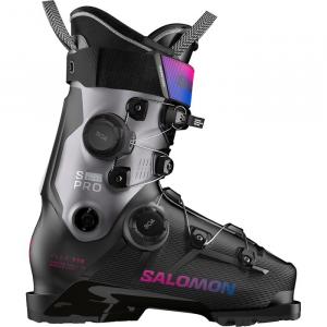 Горнолыжные ботинки S/Pro supra dual boa 115 w - женские, 2026 г. Salomon, Black/Beluga Metallic/Beetroot Purple