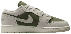 Кроссовки Air Jordan 1 Low SE GS, зеленый