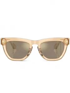 Солнцезащитные очки в квадратной оправе с логотипом Burberry Eyewear, коричневый