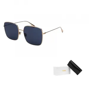 DIOR Унисекс квадратные солнцезащитные очки из сплава синего цвета, Blue