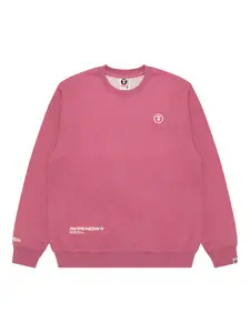 Толстовка Ape Now Heart с логотипом Aape By A Bathing Ape, розовый