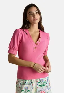 Футболка с принтом "табита" прямого кроя с пышными рукавами Joules, Pink