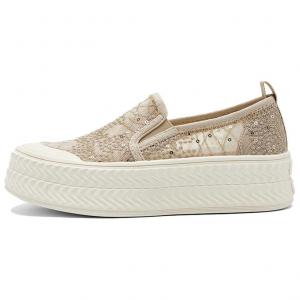 Низкие повседневные туфли женские золотые NINE WEST, Gold