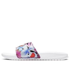 Тапочки benassi jdi print 'ember glow' Nike, белый