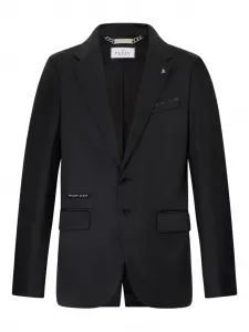 Блейзер с нашивкой-логотипом Philipp Plein, черный
