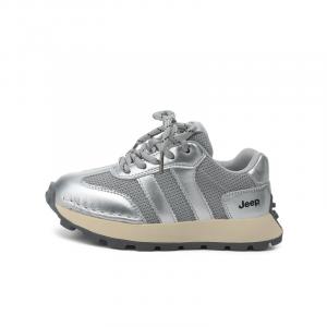 Jeep Детские кроссовки для бега низкие с противоскользящей устойчивой к истиранию легкой амортизацией и увеличением роста Starry Gray