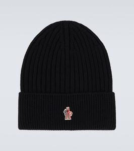 Рельефная шапка из чистой шерсти Moncler Grenoble, Black