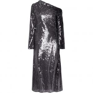 Self Portrait платье с длинными рукавами женское Self-portrait, фиолетовый