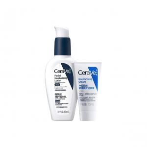 Набор для ухода за кожей Niacinamide PM Emulsion: успокаивающая эмульсия для ночного применения, 15 мл + 60 мл Cerave, two-piece set: niacinamide pm lotion 60ml+hydrating c cream 15ml