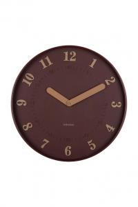 Настенные часы Amena 40 см Karlsson, бордовый