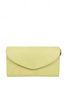 Маленькая кожаная сумка-клатч с застежкой-клапаном Il Bisonte, зеленый