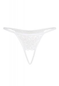 Стринги Teyli Ouvert Tanga mit floraler Spitze Osa, белый