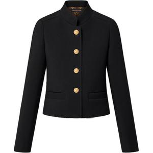 LOUIS VUITTON Куртка офицерская с пуговицами, Black