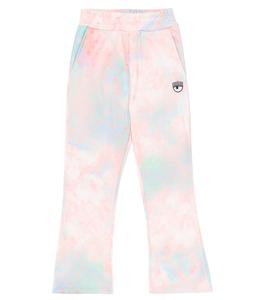 Спортивные брюки с принтом Chiara Ferragni Monnalisa, розовый