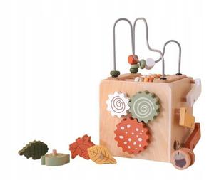 Многофункциональная деревянная обучающая игрушка-сортировщик Монтессори Pan i Pani Gadżet