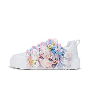 Cold cicadas yesterday Антискользящие износостойкие легкие дышащие лоу-топы для скейтборда унисекс белые с перекрестными ремешками невеста девичьи ZLJ2031D