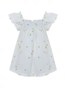 Платье с оборками и цветочным принтом Lapin House, белый