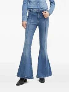 Расклешенные джинсы со вставками LIU JO, синий