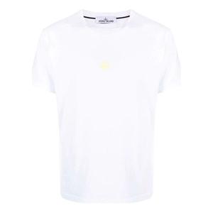 Футболка airbrushed cotton t-shirt 'white' Stone Island, белый