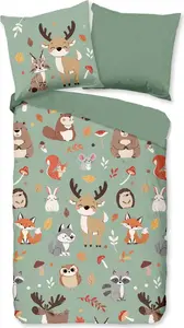 Пододеяльник Good Morning 135x200 + 1* 80x80 см - осень / животные Muller Textil