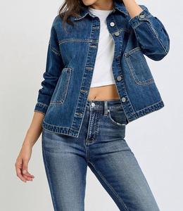 Джинсовая куртка инди-темного цвета Risen, Dark