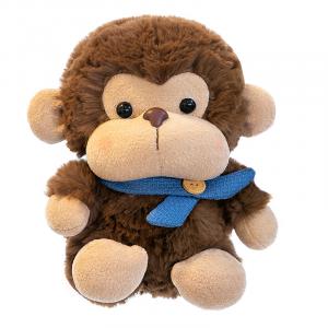 WELTSTON Плюшевая игрушка обезьянка с розовым шарфом, синим шарфом, плюшевая кукла, высота 23см/40см/50см