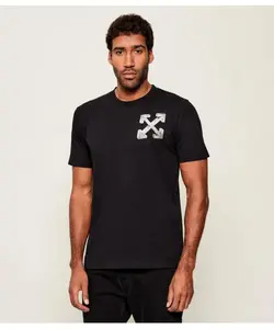 Футболка с надписью «Metal Off» Off White, черный