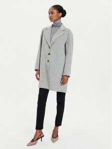 Шерстяное пальто regular fit Won 2423016041 Marella, серый