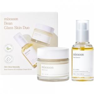 Набор для создания эффекта «стеклянной кожи» Bean Glass Skin Duo (корейский набор для создания эффекта «стеклянной кожи») для увлажнения и разглаживания кожи. Mixsoon