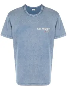 Футболка с логотипом Fay, синий