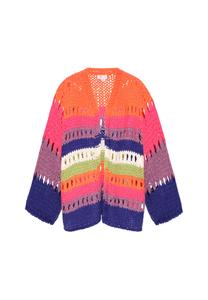 Вязаный кардиган IZIA Boho, оранжевый