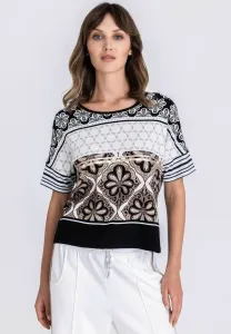 Футболка с принтом Tuzzi, Café Au Lait Ecru Schwarz