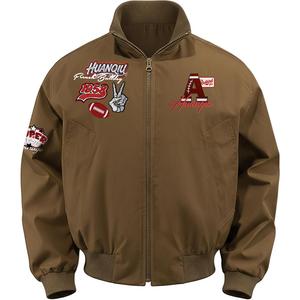 Куртка Unisex Stand Collar Thickened HUANQIU, coffee