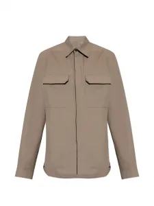 Рубашка с нагрудным карманом Rick Owens, бежевый