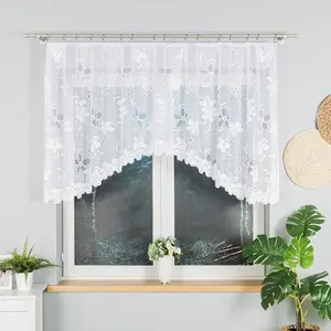 РЕНАТА - Готовая жаккардовая штора с подгибом по низу - 250х110 см - белая MARKIZETA HOME