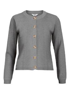 Вязаный кардиган OBJECT ESTER, Mottled Grey