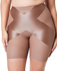Корректирующие шорты средней посадки SPANX, коричневый