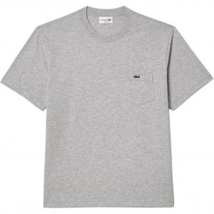 Футболка мужская серая LACOSTE, серый