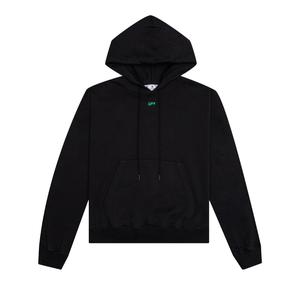 Свободная толстовка с капюшоном Off-White Alien Mush Черный/Зеленый