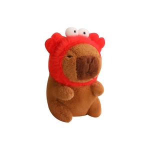 Плюшевый кулон милая капибара 12 см высота Happy Fish