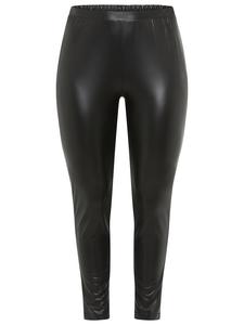 Laura Scott Черные брюки из искусственной кожи