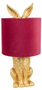 Настольная лампа Clayre & Eef Kaninchen Jaya, золото - красный