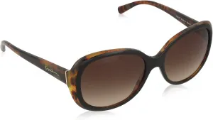 Солнцезащитные очки Giorgio Armani, черная оправа, коричневые линзы, 56 мм Emporio Armani, brown gradient INFORMATION NOTE 3n % TRANSMISSION LENS 17