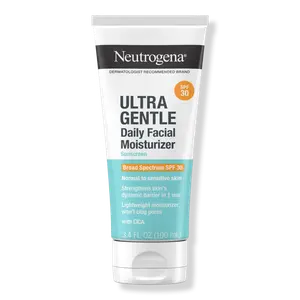 Ультрамягкий ежедневный увлажняющий крем для лица с солнцезащитным фильтром широкого спектра действия SPF 30. Neutrogena