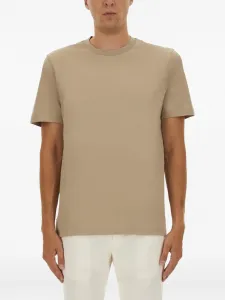 Футболка с круглым вырезом Boss, бежевый